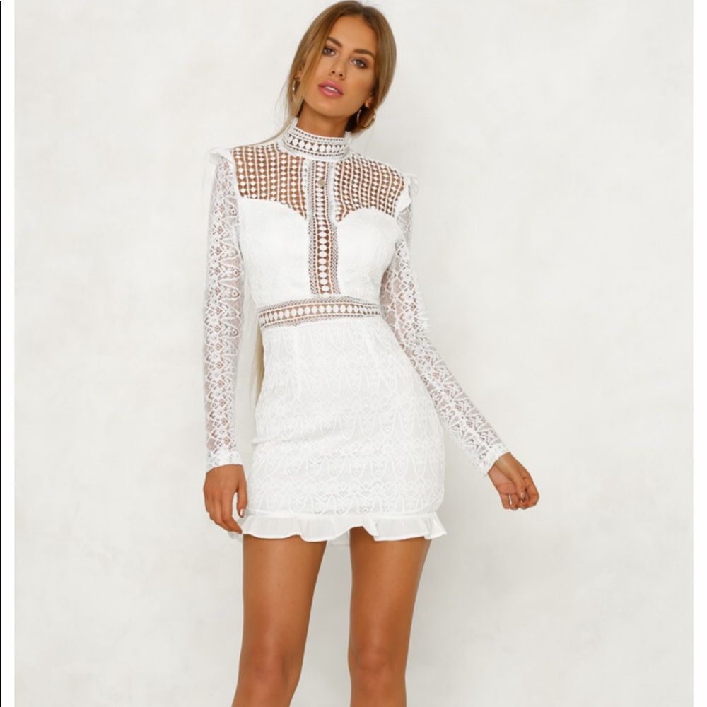 White Bachelorette Party Crochet Dress - New!